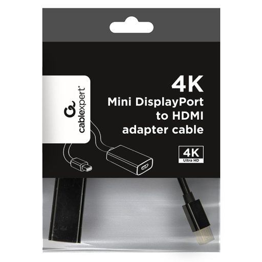 Gembird A-mDPM-HDMIF4K-01 0,15 M Mini DisplayPort HDMI Fekete