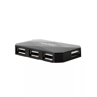   NATEC NHU-0647 hálózati csatlakozó USB 2.0 480 Mbit/s Fekete