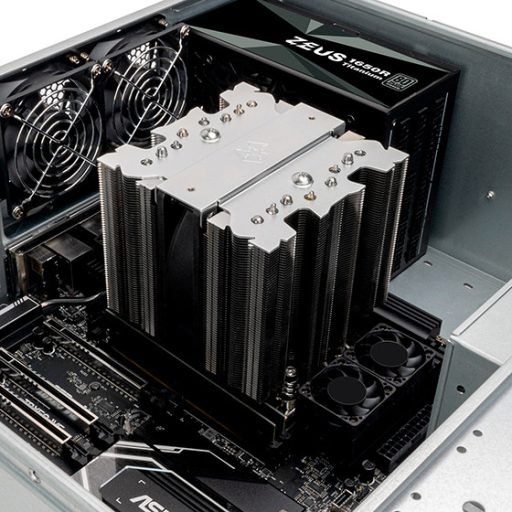 Silverstone SST-XED120S-WS számítógépes hűtőrendszer Processzor Hűtőborda/hűtő 12 cm Ezüst 1 db