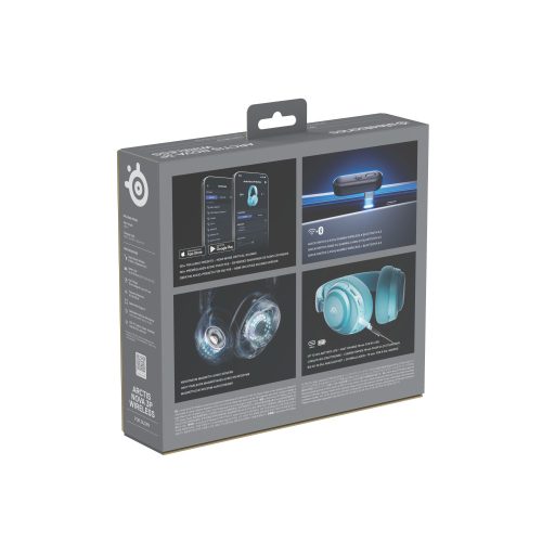 Steelseries Arctis Nova 3P Headset Vezeték nélküli Fejpánt Zene/általános Bluetooth Türkizkék