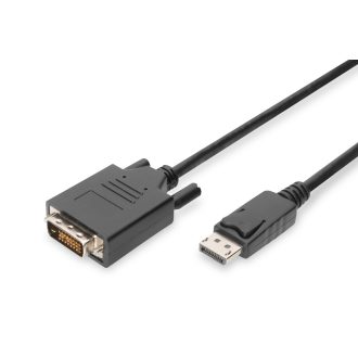   Digitus AK-340301-010-S video átalakító kábel 1 M DisplayPort DVI-D Fekete