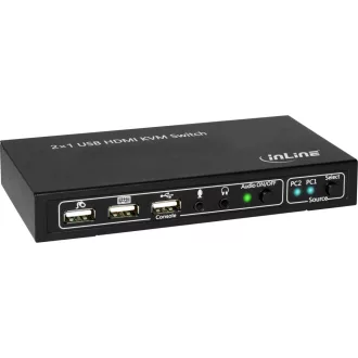 InLine 62602I KVM kapcsoló Fekete
