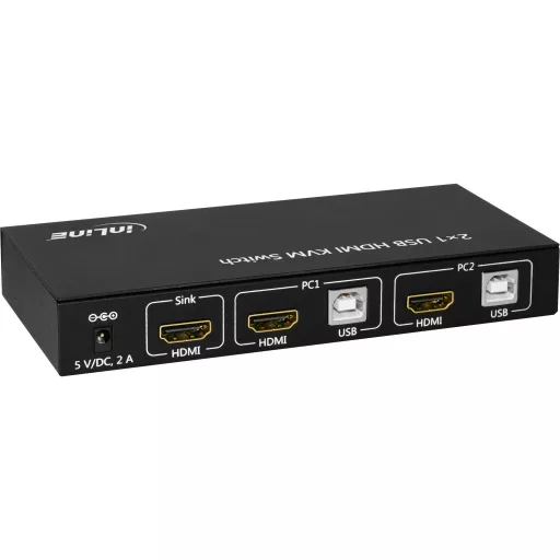 InLine 62602I KVM kapcsoló Fekete