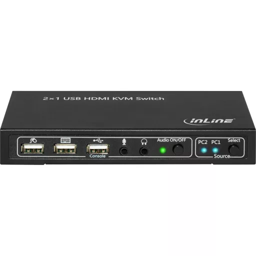 InLine 62602I KVM kapcsoló Fekete