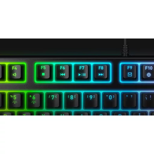 CHERRY XTRFY K4V2 RGB TKL billentyűzet Játék USB QWERTY Portugál Fekete