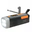 Emergency Radio with Solar Power - Hand Crank | Bluetooth 5.0 | 4W LED Flashlight | 4500 mAh Powerbank