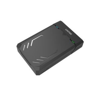  UNITEK Y-3035 tárolóegység burkolat HDD/SSD ház Fekete 2.5/3.5"