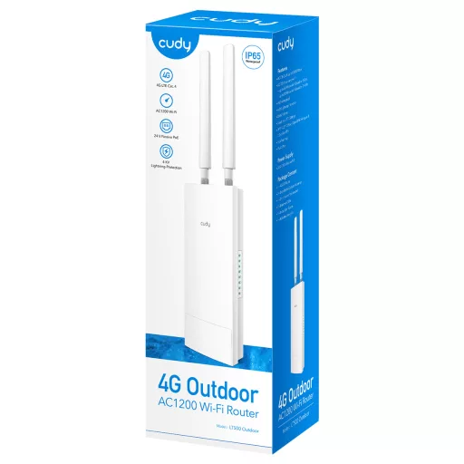 Cudy LT500 vezetéknélküli router Fast Ethernet Kétsávos (2,4 GHz / 5 GHz) 4G Fehér