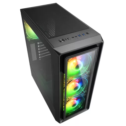 Sharkoon TK4 RGB Midi Tower Fekete