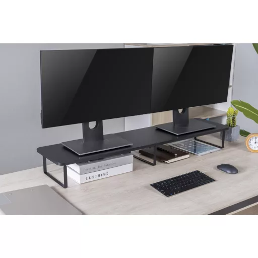 Gembird MS-TABLE2-01 asztali TV konzol Fekete