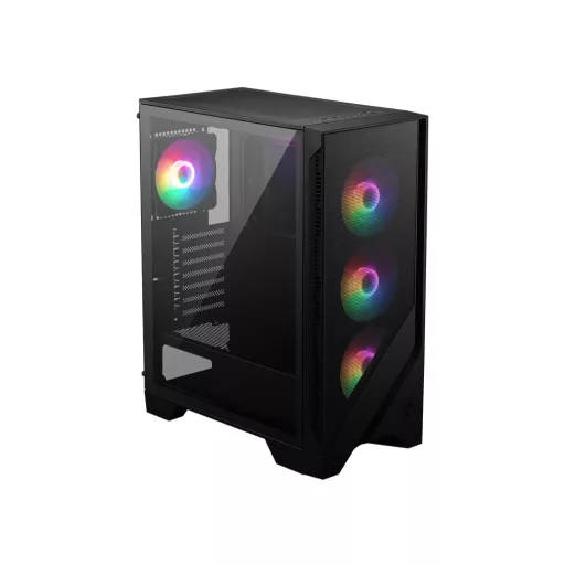 MSI MAG Forge 120A AIRFLOW Midi Tower Fekete, Átlátszó
