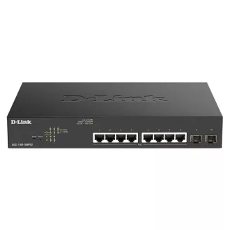   D-Link DGS-1100-10MPV2 Vezérelt L2 Gigabit Ethernet (10/100/1000) Ethernet-áramellátás (PoE) támogatása 1U Fekete
