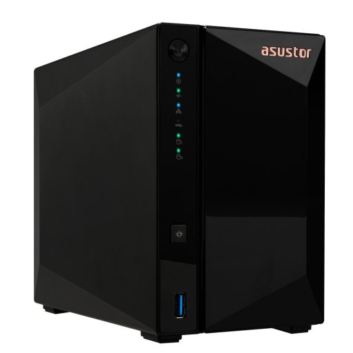 Asustor DRIVESTOR 2 Pro Gen2 AS3302T v2 NAS Realtek RTD1619B 2 GB DDR4 ADM Fekete