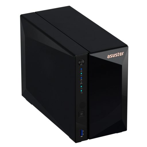 Asustor DRIVESTOR 2 Pro Gen2 AS3302T v2 NAS Realtek RTD1619B 2 GB DDR4 ADM Fekete