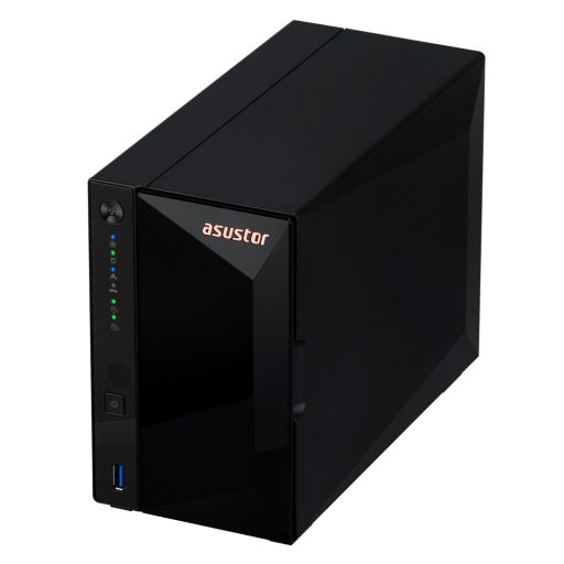 Asustor DRIVESTOR 2 Pro Gen2 AS3302T v2 NAS Realtek RTD1619B 2 GB DDR4 ADM Fekete