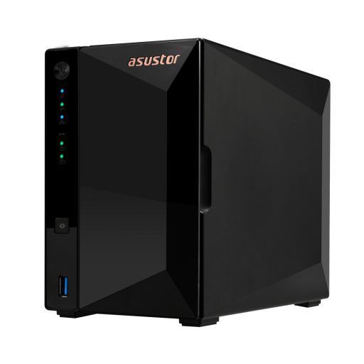 Asustor DRIVESTOR 2 Pro Gen2 AS3302T v2 NAS Realtek RTD1619B 2 GB DDR4 ADM Fekete