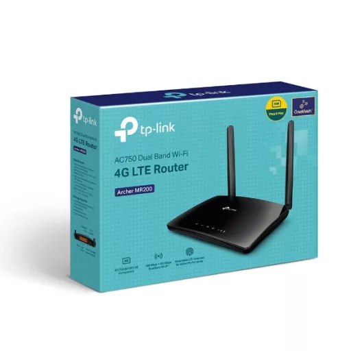 TP-Link Archer MR202 vezetéknélküli router Fast Ethernet Kétsávos (2,4 GHz / 5 GHz) Fekete