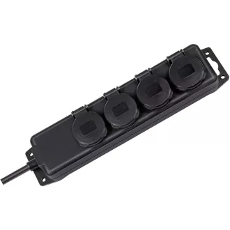   Brennenstuhl 1159960 túlfeszültségvédő Fekete 4 AC kimenet(ek) 230 V 2 M