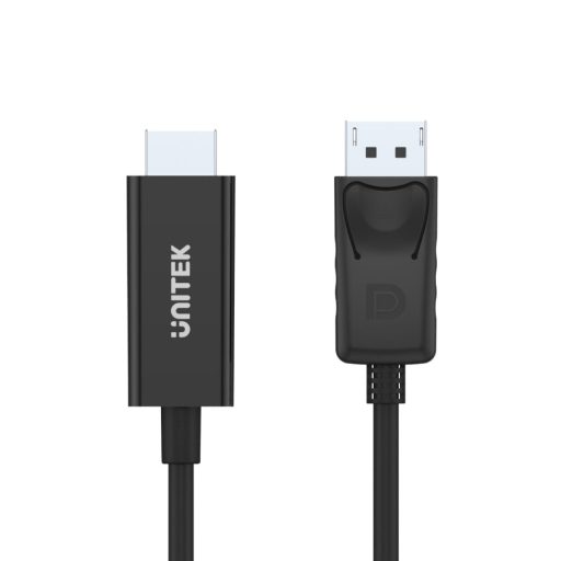 UNITEK Y-5118CA video átalakító kábel 1,8 M HDMI A-típus (Standard) DisplayPort Fekete