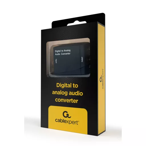Gembird DSC-OPT-RCA-001 audió konverter Fekete
