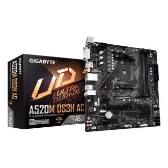 GIGABYTE A520M DS3H AC AMD A520 AM4 foglalat Micro ATX