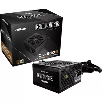 Asrock CL-550B Challenger 550 W 20+4 pin ATX ATX Fekete