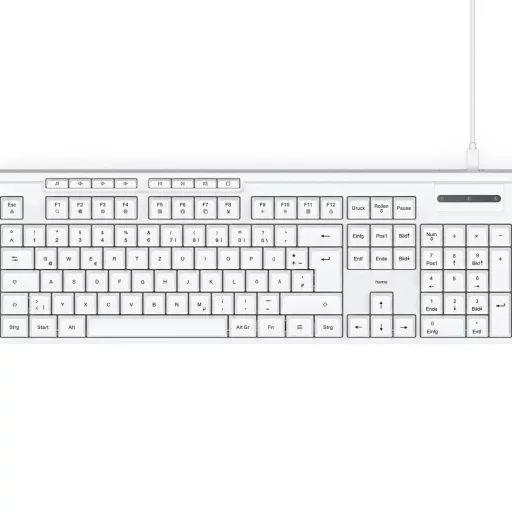 Hama CK-200 billentyűzet Otthoni/irodai USB QWERTZ Német Fehér