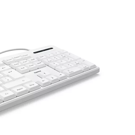 Hama CK-200 billentyűzet Otthoni/irodai USB QWERTZ Német Fehér