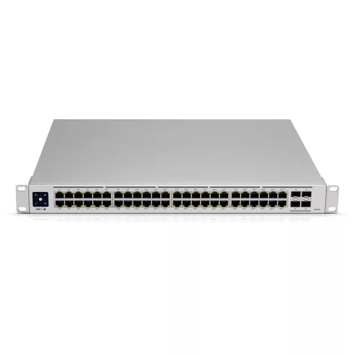 Ubiquiti UniFi Pro 48-Port PoE Vezérelt L2/L3 Gigabit Ethernet (10/100/1000) Ethernet-áramellátás (PoE) támogatása 1U Ezüst