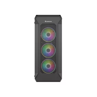 GENESIS Irid 505 ARGB Midi Tower Fekete, Átlátszó
