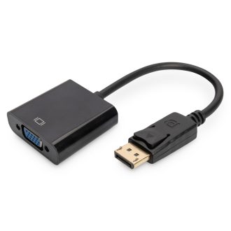   Digitus AK-340403-001-S video átalakító kábel 0,15 M DisplayPort VGA (D-Sub) Fekete