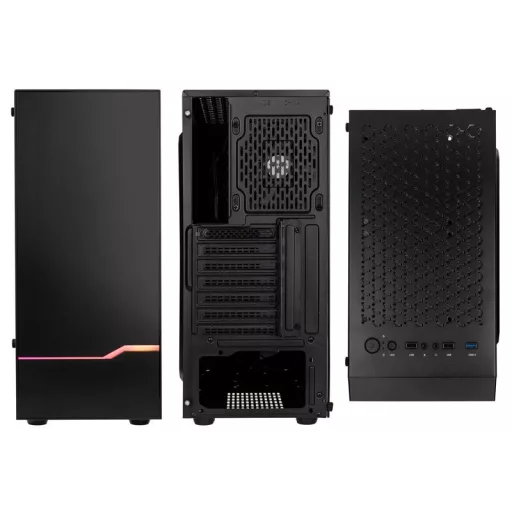 Kolink Inspire K9 ARGB Midi Tower Fekete
