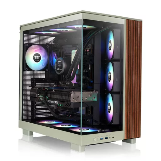 Thermaltake CA-11E-00MEWN-WS Midi Tower Zöld