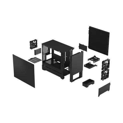 Fractal Design Pop Mini Silent Mini Tower Fekete