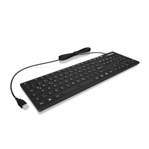 KeySonic KSK-8030 IN (US) billentyűzet Ipari USB QWERTY Amerikai angol Fekete