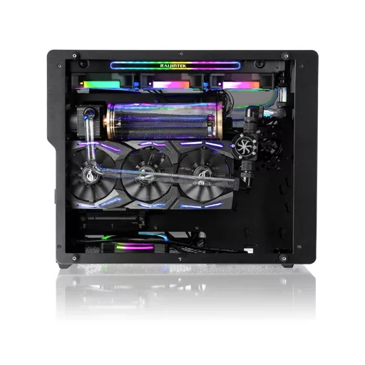 RAIJINTEK Ophion M Evo ALS Midi Tower Fekete, Átlátszó