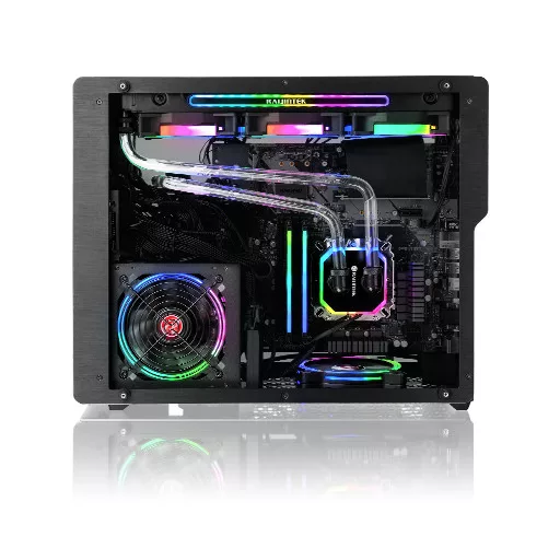 RAIJINTEK Ophion M Evo ALS Midi Tower Fekete, Átlátszó