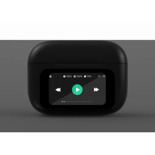 Gembird GMB Audio TWS-LCD-ANC-01-BK fejhallgató és headset Vezeték nélküli Hallójárati Hívás/zene USB C-típus Bluetooth Fekete