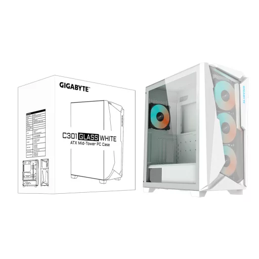 GIGABYTE C301GW Midi Tower Fehér