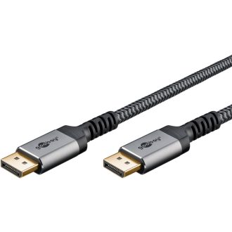 Goobay 65267 DisplayPort kábel 5 M Fekete, Ezüst