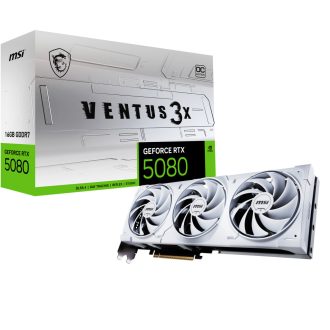   MSI VENTUS GEFORCE RTX 5080 16G 3X OC WHITE NVIDIA 16 GB GDDR7