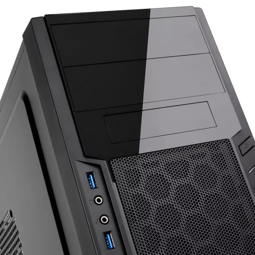 Silverstone PS13 Mini Tower Fekete