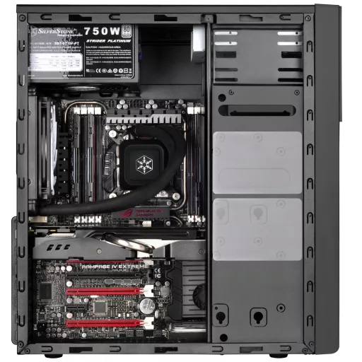 Silverstone PS13 Mini Tower Fekete