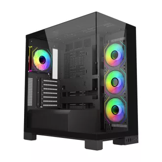 FSP M540-BA Midi Tower Fekete