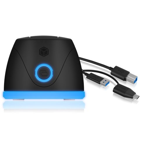 ICY BOX IB-1124L-C3 USB 3.2 Gen 1 (3.1 Gen 1) Type-B Fekete