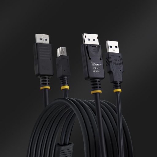 StarTech.com DU1226-KVM-CABLE KVM kábel Fekete 1,8 M