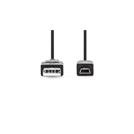 Nedis CCGL60300BK10 USB kábel USB 2.0 1 M USB A Mini-USB B Fekete