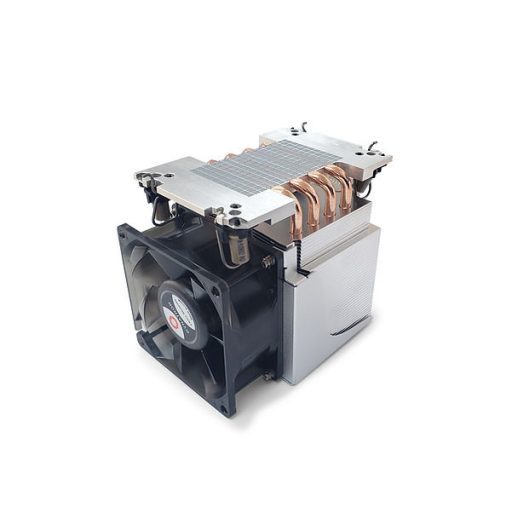 Dynatron S6 számítógépes hűtőrendszer Processzor Hűtő 8 cm Alumínium, Fekete 1 db