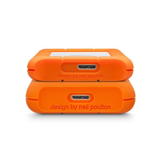 LaCie Rugged Mini külső merevlemez 2 TB 5400 RPM Micro-USB B 3.2 Gen 1 (3.1 Gen 1) Narancssárga, Ezüst