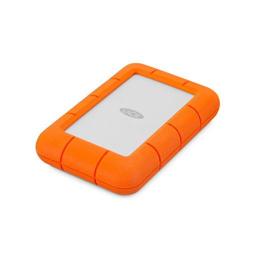 LaCie Rugged Mini külső merevlemez 2 TB 5400 RPM Micro-USB B 3.2 Gen 1 (3.1 Gen 1) Narancssárga, Ezüst